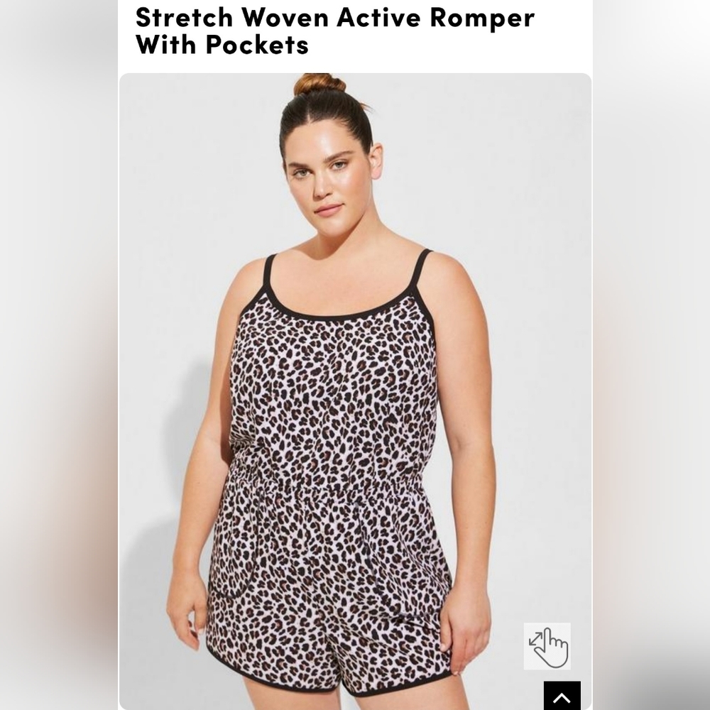 Torrid animal print romper